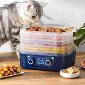 Electric Food Dryer 5 Layers Reusable Temperature Control 160W Dehydration Fruit Dryer for Blue. 
