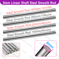 8mm Smooth Rod 8mm Linear Shaft Stainless Steel Smooth Rod Length 150mm 200mm 250mm 300mm / 6 Inches 8 Inches 10 Inches 12 Inches Motion Guide for 3D Printer CNC Machine. 