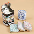 Mini Tin Box With Lid Portable Colorful Sealed Jar Rectangular Tinplate Cases.