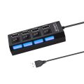 USB 3.0 HUB USB Splitter 4 Ports USB HUB 3.0 USB 2.0 HUB USB Switch USB Adapter High Speed Multi Ports For Computer Laptop.