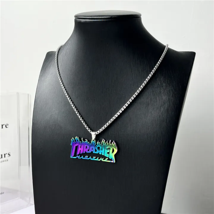 Cross-border%20European%20and%20American%20hip-hop%20titanium%20steel%20necklace%20men's%20tide%20versatile%20pendant%20retro%20personality%20accessories%20women's%20long%20sweater%20chain%20pendant%20-%20Image%204