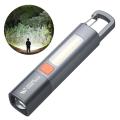 Smiling Shark SD1023 LED Torch Light XPE Super Bright Flashlight With Hook Camping Light USB Rechargeable Zoomable Waterproof.