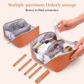 New Makeup Bag for Travel Toiletry Kit Large-Capacity Cosmetic Pouch Woman Multifunction Pu Organizer Case Portable Handbag.