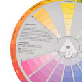 Color Wheel Pocket Size Paper Card Paint Learning Guide Mix Artist Chart. 