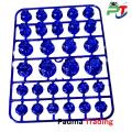 High Quality 30pcs/set Chrome Plating Screw Nut Cap for Motorcycle , Decoration item- Blue.