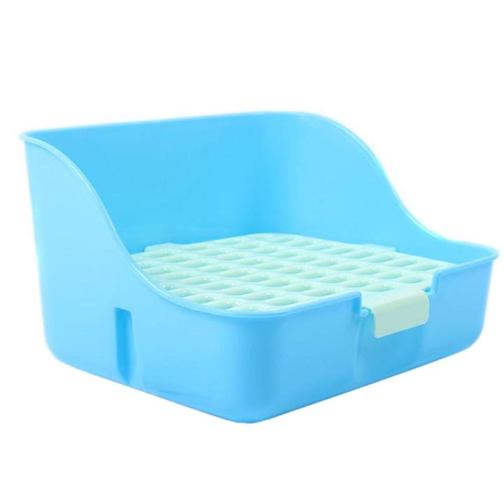 Small Pets Rabbit Toilet Potty Trainer Fixable Cage Tray Litter Box