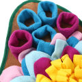 Portable Feeding Mat Interactive Eco-Friendly Non-Slip Snuffle Mat Machine-Washable Puzzle for Indoor Use Pet Owner Training. 