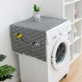 【linfang store】Geometric Refrigerator Cloth Single Door Refrigerator Dust Cover Double Towel Washing Machine Cover.