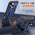 HOCE Rugger Armor Hard Phone Case With Stand For iPhone 17 16 15 14 13 12 Pro Max Plus 17 Air Heavy Duty Hard PC Cover. 