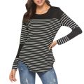 Pregnancy Maternity Clothes Women Maternity Casual Striped Nursing Tops T-shirt Breastfeeding Tops Pregnant Women. 