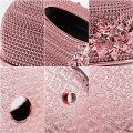 Rose Tissue Box Cover - Rectangular Tissue Box Holder Facial Napkin Dryer Sheet Dispenser for Bathroom Kitchen Countertop, Pink. 