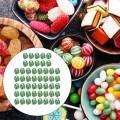 50 Pieces Candy Box Portable Football Pattern Small Gift Box for Baby Shower Ornament.