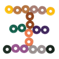 20Pcs Cymbal Stand Felt Washer Pad Replacement Round Soft for Drum Set Cymbals (Random Color ).