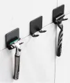 1pcs Razor Holder Men Shaving Shaver Razor Stand Shelf Shaving Razor Storage Rack Bathroom Hook Organizer.