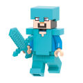Single Sale Minecraft Building Blocks Game Series Steve Skeleton  Zombie Educational Figures Toys For Children Collection X0295. 