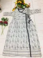 New Readymade Stylish Hot Kurtis for Girls - Long Linen One Piece Naira Cut Dress - Perfect for Any Occasion. 