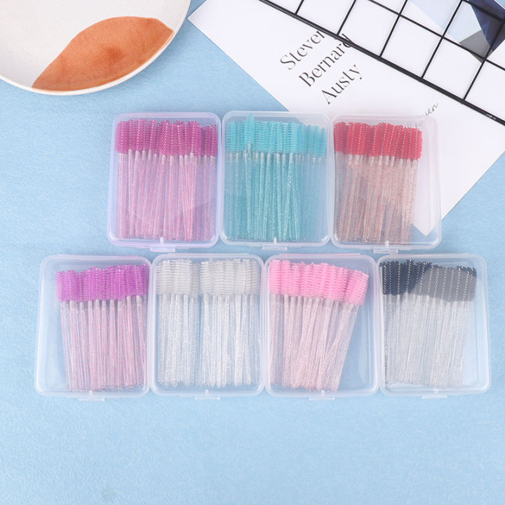 【Limited Stock Available】 50PCS Disposable Cotton Swab Eyelash Brushes Individual Eyelashes Microbrush Lash Removing Lash Extension Accessories