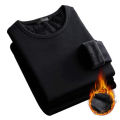 2023 Mens Underwear Winter Men'S Long-Sleeved Thermal Underwear Plus Velvet Padded T-Shirt Round Neck Slim Bottoming Shirt Dislikelike. 