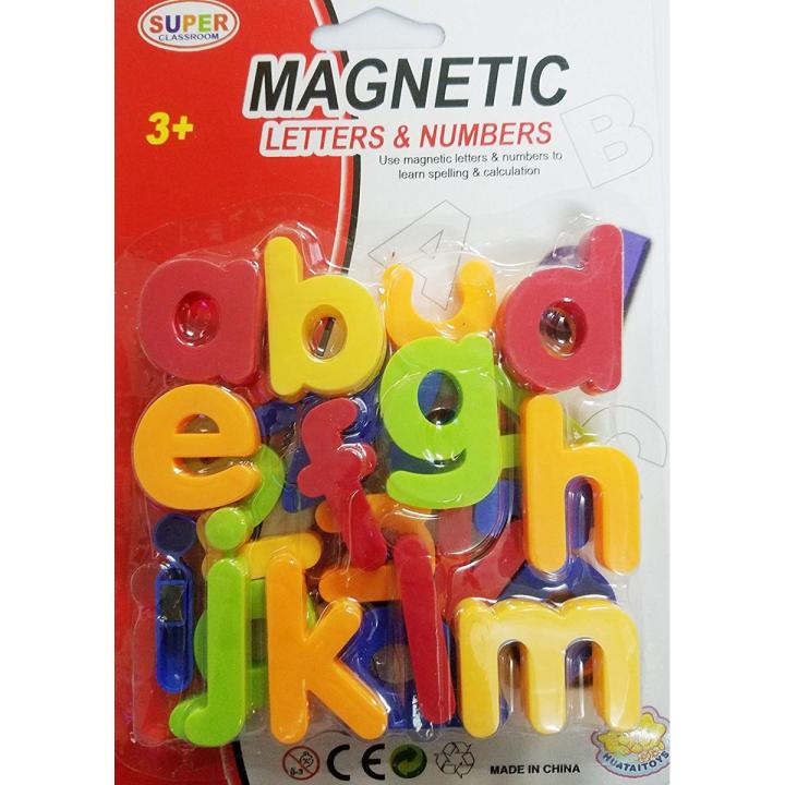 Magnetic Small Letters / Small Alphabets / Magnets Letters / Magnetic a,b,c / Magnets Alphabets - Beautiful Colorful - 26 Pieces