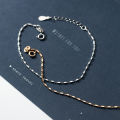 WANTME Real 925 Sterling Silver Simple Geometric Square Cuban Chain Charm Bracelet for Fashion Women Chic Jewelry Accessories.