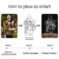 Personalized 3D Photo Frame Night Lamp Custom Couple Picture Frames Wooden Frame Unique Anniversary Wedding Christmas Gift. 