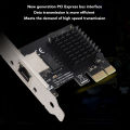 PCIe Network Card RTL8125B 2.5G Gigabit RJ45 Port PCI Express Network Card for Windows 7 8 10 11 for Linux. 