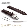 Watchband 12mm18mm 19mm 20mm 21mm 22mm 24mm Soft Calf Leather Watch Strap Alligator Grain Watch Band for Tissot Seiko.