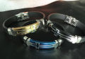 Personality retro simple cross men's bracelet Korean fashion trendy men's silicone bracelet cross-border spot.