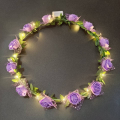 Glow Headband LED Light Hairband LED Headpiece Light Up Flowers Wreath Headdress Luminous Headbands Glow Party Hair Accessories.