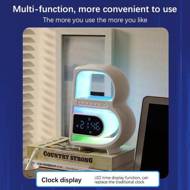 New%204%20In%201%20Bluetooth%20Speaker%20Multifunctional%20Wireless%20Charging%20With%20Clock%20LED%20Atmosphere%20Colorful%20Night%20Light%20Alarm%20Clock%20Bluetooth%20Speaker%20Portable%20Modern%20Speaker%20Support%20Bluetooth,%20AUX,%20U%20Disk,%20TF%20Card%20-%20Image%209