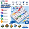 Marie's Acrylic Color Set 24 Shades × 12ml Tubes Professional Artist Painting Colors.