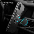 【3C VictoryEagle】Protect Cover Samsung Galaxy A12 Case Shockproof Armor Stand with Holder Car Magnetic Ring Back Cover For Samsung A12 For girls and Boys.
