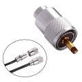 10 Pack UHF/PL-259 Solder Connector Plug with Reducer for RG8X, RG8, RG59, LMR-400, RG-213 Coaxial Coax Cable. 