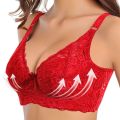 Lace Bra Plus Size Ultra Thin Women's Underwear Bra Short Underwire Big Cup Push Up Adjustable Bra Big Bra Lace Bra. 