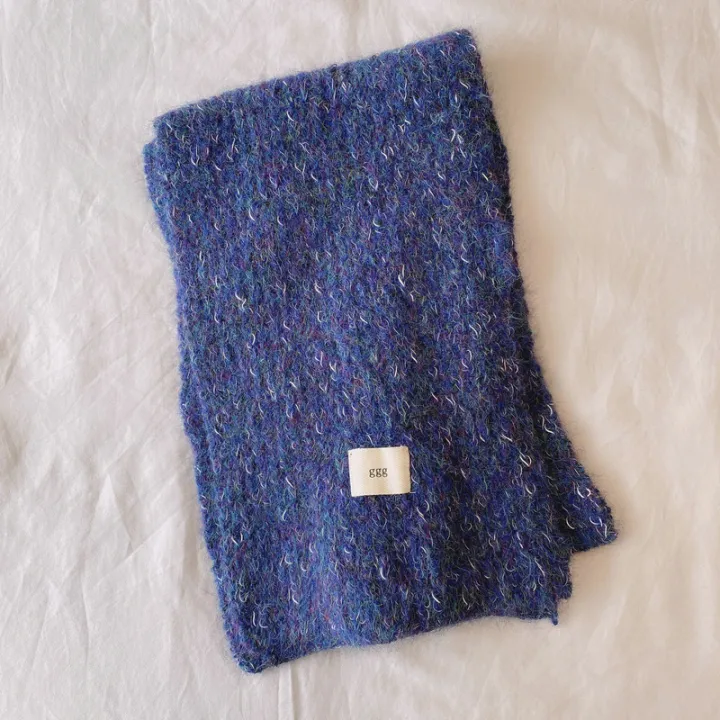 Autumn%20and%20winter%20gg%20letter%20cloth%20label%20soft%20glutinous%20melancho%20knitted%20small%20scarf%20women's%20Korean%20version%20of%20the%20versatile%20green%20warm%20scarf%20little%20red%20book%20-%20Image%206
