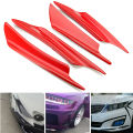 4x Universal Car Front Bumper Lip Diffuser Splitter Spoiler Fin Canard Valence. 