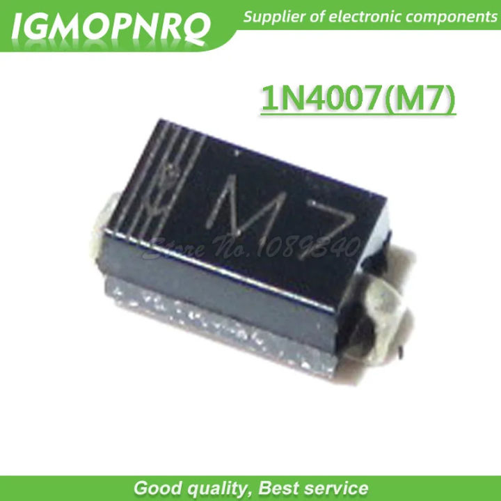 100 pcs/lot SMD 1n4007 rectifier diode 1A 1000V M7 new original | Daraz ...