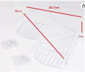 Bathroom Shelf, Set of 1, Adhesive Metal Wall Mounted Storage Organized Rack for Shower Caddy,Triangle Basket No Drilling, Design for Bathroom Bedroom Living Room and Kitchen. 