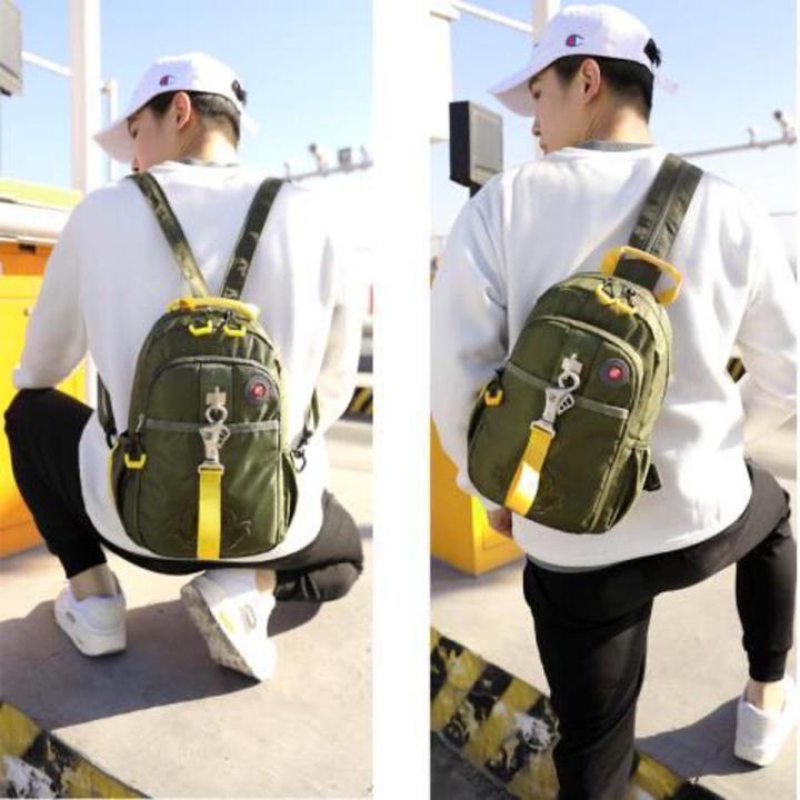 Zip It Good Ready Stock!! Tough Warrior Multi-Function New Fashion Men Chest Bag Backpack Premium Soft Nylon