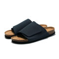 New Suede Leather Cork Slippers for Men Summer Classic Flat Shoes Summer Men Outside Beach Sandals Man Roman Comfortable Slides. 