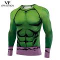 VIP FASHION Man Muscle T-shirts Superhero Shirt Compression Top Tee Party Male Cosplay Tshirt Exercise Clothing for Gym.