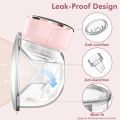 Breast Pump for Feeding Mothers, Breast Feeding Pump, Electric Breast Pump Automatic with 3 Modes & 9 Levels, Rechargeable Wearable Milk Pump for Breastfeeding 180ml, 24 mm Flange 1 Pack.