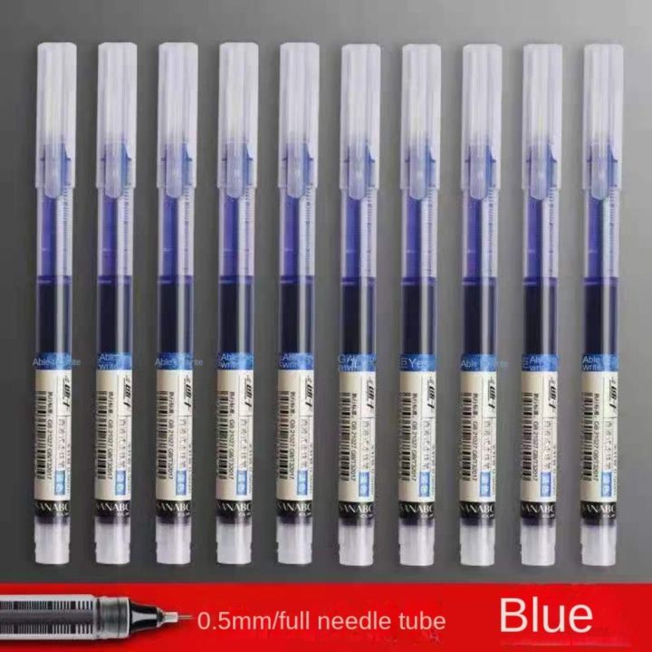 12Pcs/set%20Direct%20Liquid%20Pen%20Straight%20Liquid%20Liquid%20Rollerball%20Gel%20Pen%20Black/Red/blue%20Ink%20Stationery%20Liquid%20Quick%20Drying%20Ballpoint%20Pen%20Large%20Capacity%200.5mm%20Quick%20Drying%20Roller%20Ball%20Pens%20Writing%20-%20Image%203