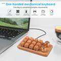 Mini 12-key Keyboard Custom Shortcuts Plug and Play Keypad for Office Games.