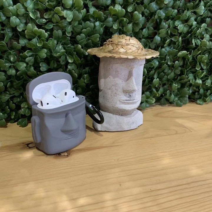 Creative%20Design%20Moai%20Case%20For%20Airpods%201%202%20Air%20Pod%203%20Pro%20Soft%20Silicone%20Cases%20Protect%20Earbud%20Full%20Cover%20Funny%20Toy%20Gift%20Cases%20-%20Image%204