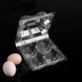 50Pcs Plastic Egg Cartons Bulk Clear Chicken Egg Tray Holder for Family Pasture Chicken Farm Business Market- 4 Grids. 