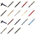 Dazzle Blue Fountain Pen Classic Style Smooth Writing Inking Pens 0.5mm Nib Signature Metal Fountain Pen School Supplies. 