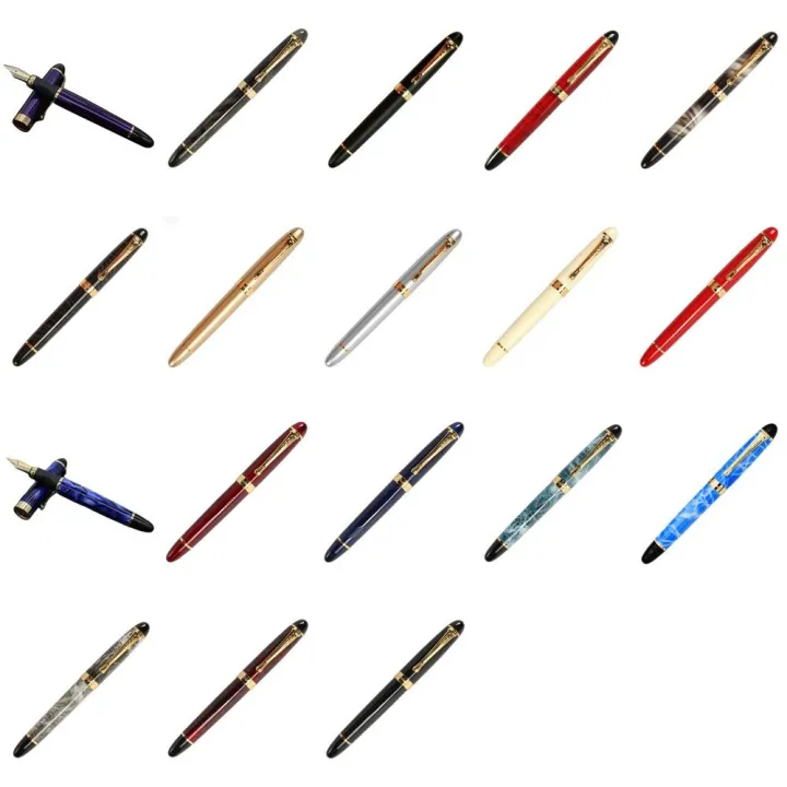 Dazzle%20Blue%20Fountain%20Pen%20Classic%20Style%20Smooth%20Writing%20Inking%20Pens%200.5mm%20Nib%20Signature%20Metal%20Fountain%20Pen%20School%20Supplies%20-%20Image%202