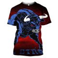 Spain Bull graphic t shirt for men T-shirt fashion 3D San Fermín bullfight printed tee shirts womens clothing kids short sleeve.