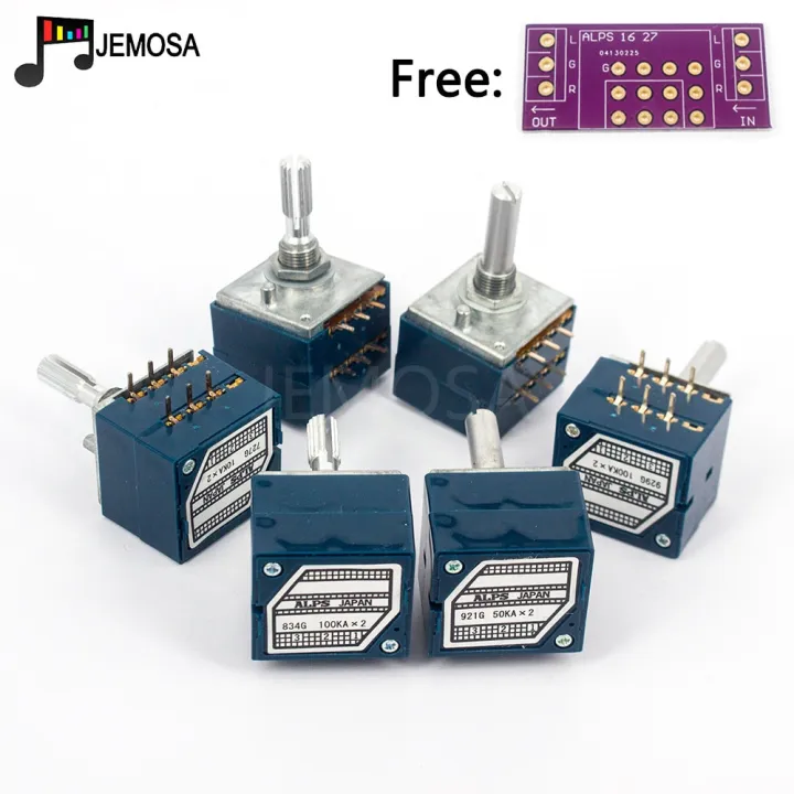 1PC%20Japan%20ALPS%20RK27%20Volume%20LOG%20Stereo%20Potentiometer%202-gang%20Dual%2010K/20K/50K/100K/250K%20%20Potentiometer%20Knurled%20Shaft%20+%20PCB%20-%20Knurled%20Shaft%20%20250KA%20-%20Image%208